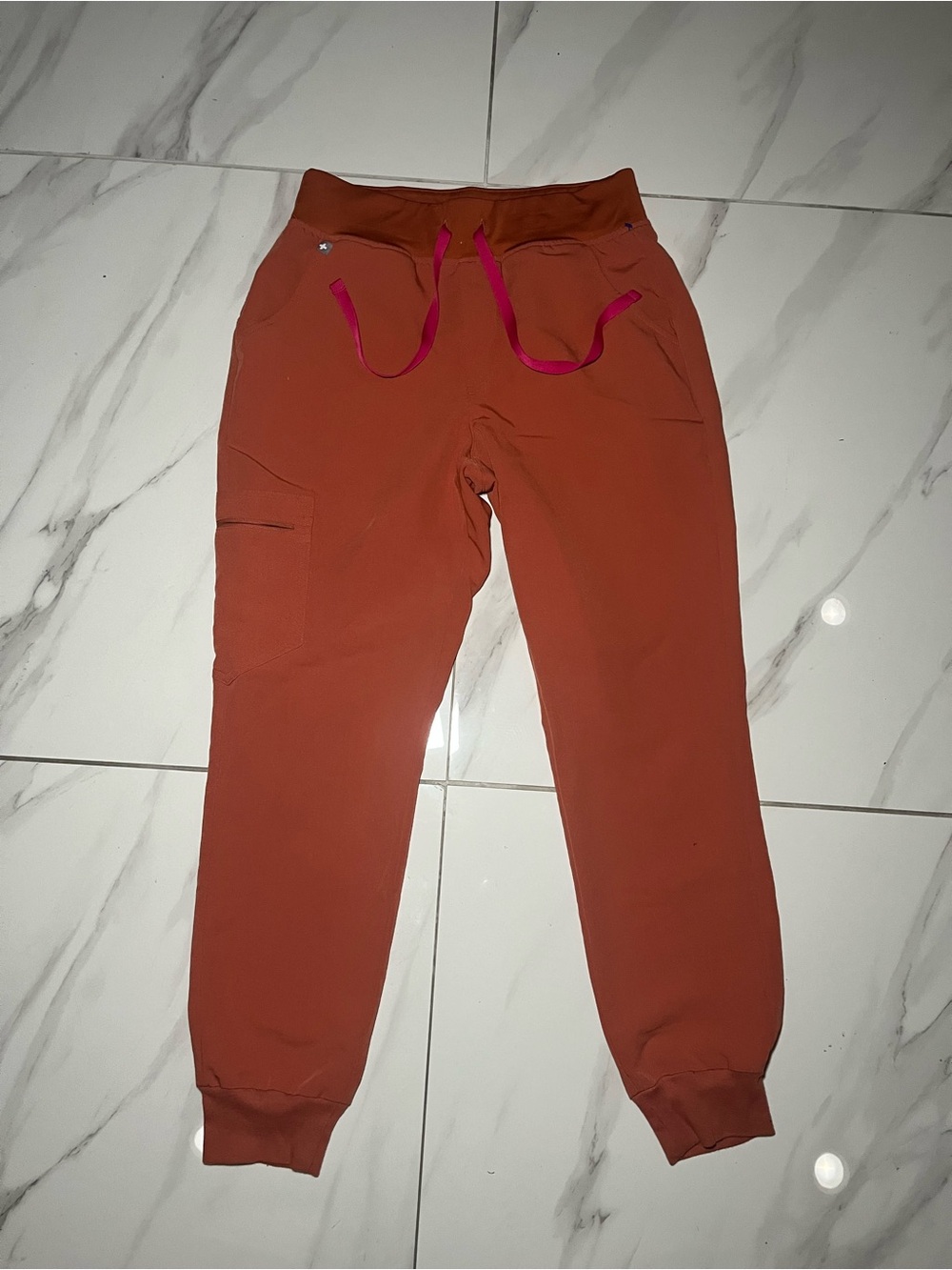 Figs Dusty Orange Scrub Pants Size Small